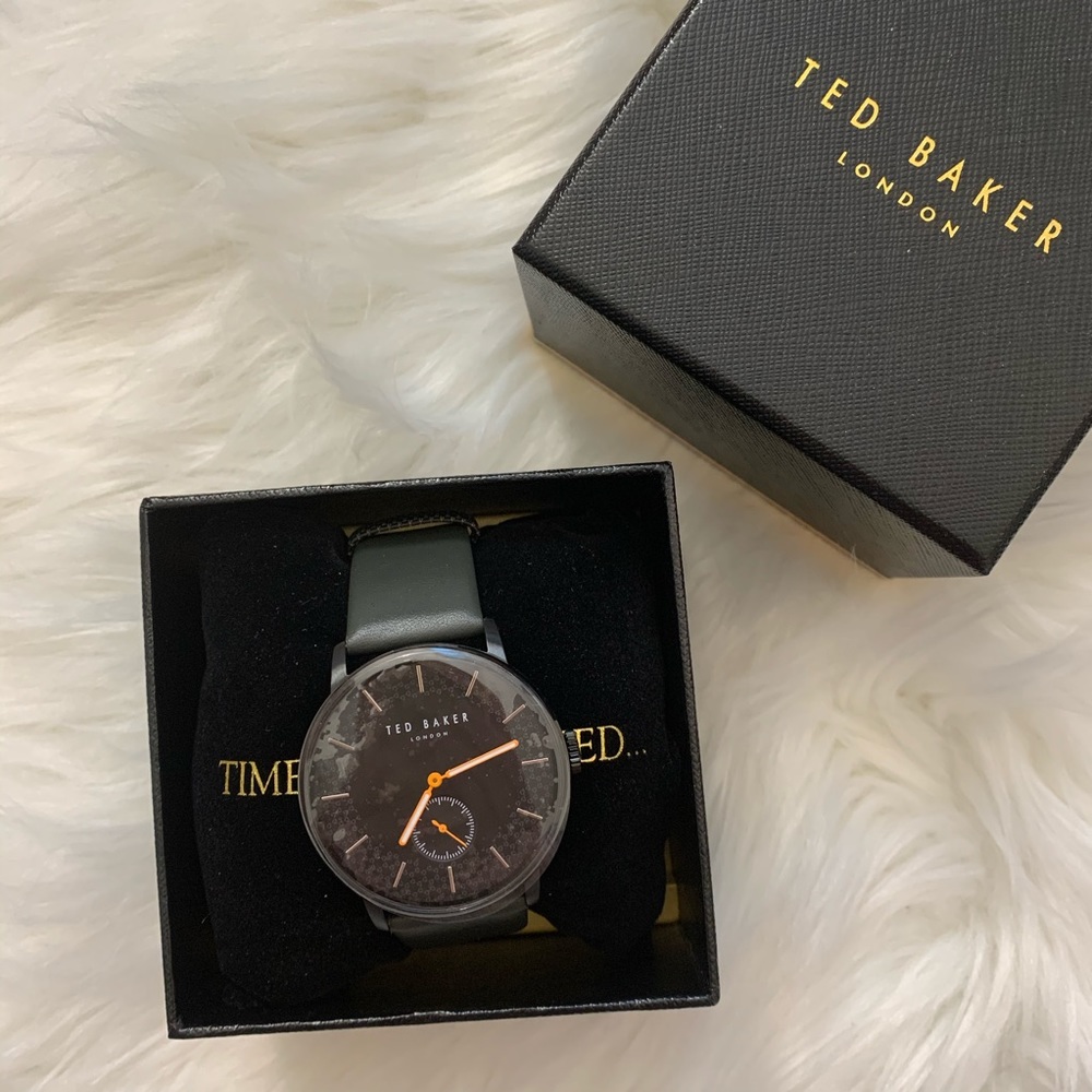 Ted Baker Jame Leather Strap Watch - Picture 4 of 6